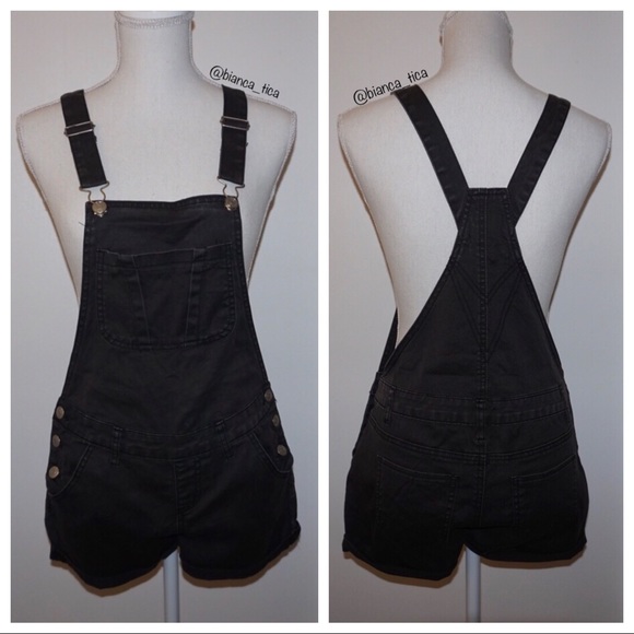 cotton on black overalls